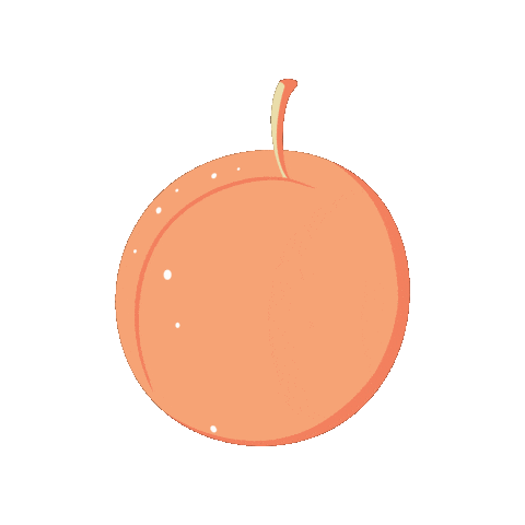 Peach Sticker by Paulberger