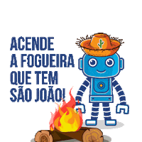 Sao Joao Robot Sticker by Robô Ciência