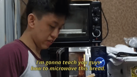 Microwave Bread GIF by Rich Brian