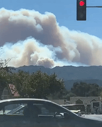 Smoke Plumes Waft Above Santa Barbara as Alisal Fire Grows