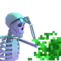skeleton vision STICKER