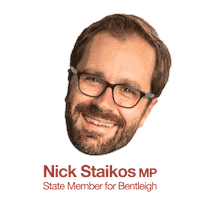 NickStaikosMP stickwithstaikos laborforbentleigh nickstaikos labor for bentleigh Sticker