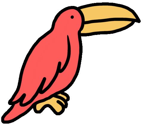 Bird Pelican Sticker by Ruppert Tellac