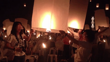 Festival of Fire Lanterns in Thailand Looks Beautiful