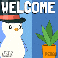 Good Morning Hello GIF by Pudgy Penguins