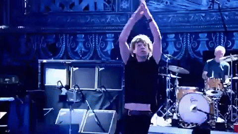 5starradio giphygifmaker live clapping the rolling stones GIF
