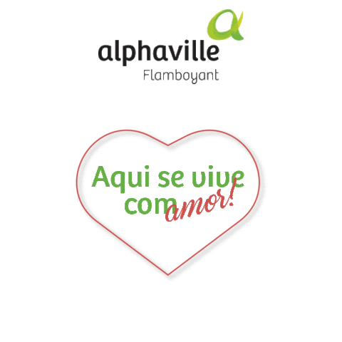 alphavilleflamboyant amor casa lar tudomkt Sticker