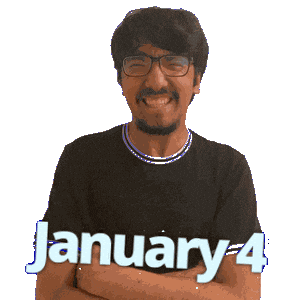 January 4 Sticker