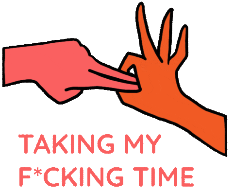 Slow Down Self Care Sticker by Lustery POV