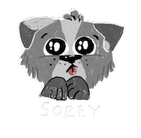 Sorry Dog Sticker