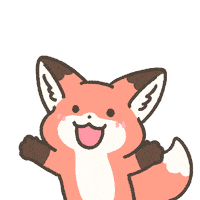 Fox Hello Sticker