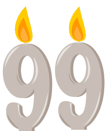 Flickering Ninety-Nine Sticker
