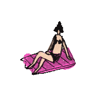 CalyxLabs pink woman swimming swim Sticker