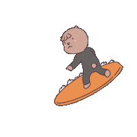 huk_ggom_toon surf surfing 서핑 hukggom Sticker