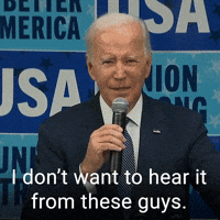 I don't want to hear it from these guys.