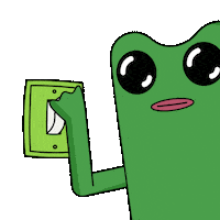 Good Night Frog Sticker by fwogs