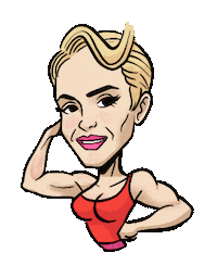 Muscle Sticker by vadelate