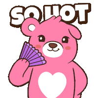 Sweating Hot Stuff Sticker by BEARISH