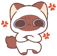 Angry Cat Sticker