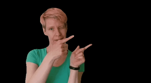 dansparosor pointing right green shirt pointingright sophieheurtel GIF