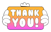 Thanks Thank You Sticker by TheLittleLabs