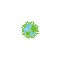 Domanski nature green earth plants Sticker