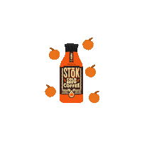 ShesSoCreativeCo coffee fall orange pumpkin Sticker