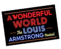 awonderfulworldbway louisarmstrong awonderfulworldbway awonderfulworld Sticker