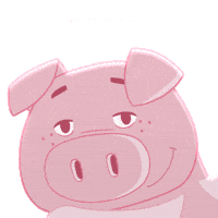 PositivelyPigasus pig eyebrow raise pigasus positivelypigasus Sticker