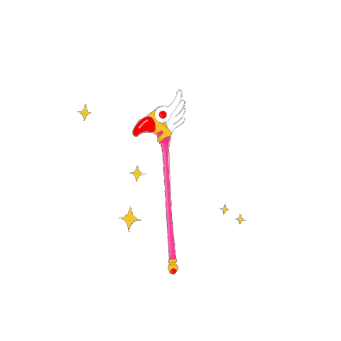 kahlnicorn giphyupload sakura cardcaptorsakura baculo Sticker