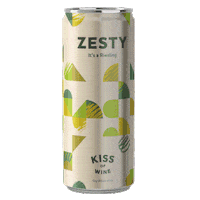 Kissofwine wine time zesty riesling canned wine Sticker