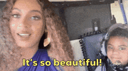 beyonce beautiful blue ivy making the gift making the gift special GIF