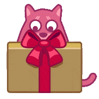 Cat Christmas Sticker by Iconka