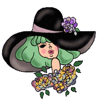 Girl 花 Sticker
