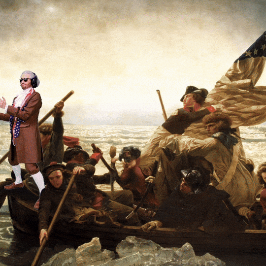 George Washington Boat Dance GIF