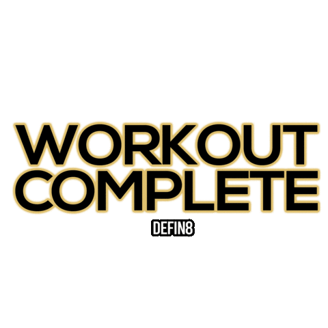 Workout Training Sticker by Defin8 Fitness