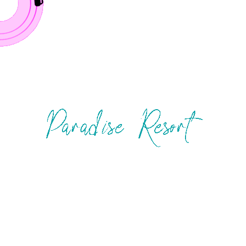 ParadiseResort fun water beach vacation Sticker