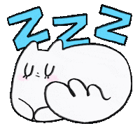 vanil_art cat kawaii white night Sticker
