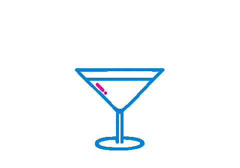 Hockey Cocktail Sticker by Paperstrip Shop