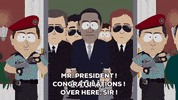 president obama reporters GIF by South Park 