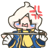 Angry Joseph Sticker by Fluffy the Thunder God 雷神阿毛