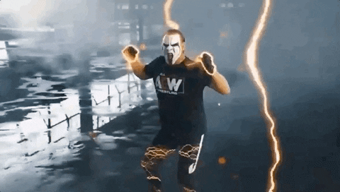 Lightning Bolt GIF by All Elite Wrestling on TNT