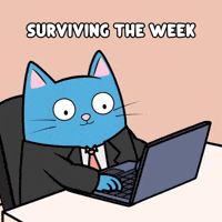 Blue Cat Help GIF