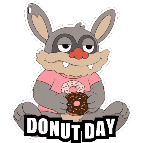 Pink Eating Sticker