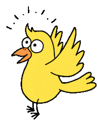 Happy Bird Sticker by Rafs Design