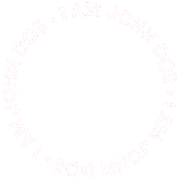 Jd Circle White Sticker by John Doe