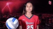 stjohnsredstorm st johns red storm stjohns ball toss GIF