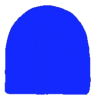 A Blue Door Sticker by Gabriel Ebensperger
