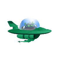 Fart Ufo Sticker by Hugo.fm