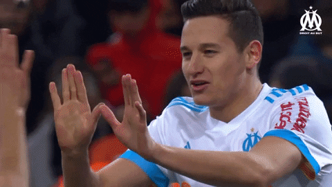 celebration hug GIF by Olympique de Marseille